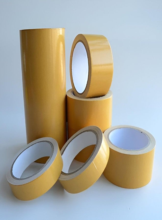 Lapeta- Cloth Tape Double Sided Adhesive (2 Inch) 50mm X 20Meter, Gold - Image 2