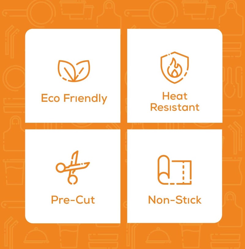 Comfy Package [12 x 16 Inch - 200 Count] Pre-Cut Parchment Paper Baking Sheets, Non-Stick - Parchment Paper Sheets for Baking & Cooking - White - Image 4