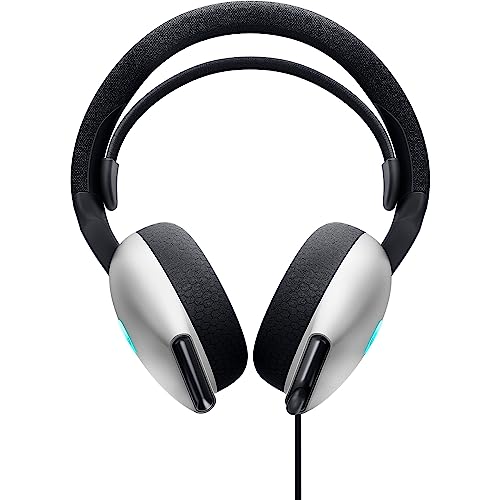 Alienware AW520H Wired Gaming Headset - Dolby Atmos, Unidirectional, AlienFX 16.8 Million RGB Colors, Microphone Mute, Volume On-headset Controls, 40mm Hi-Res Certified - Lunar Light - Image 2