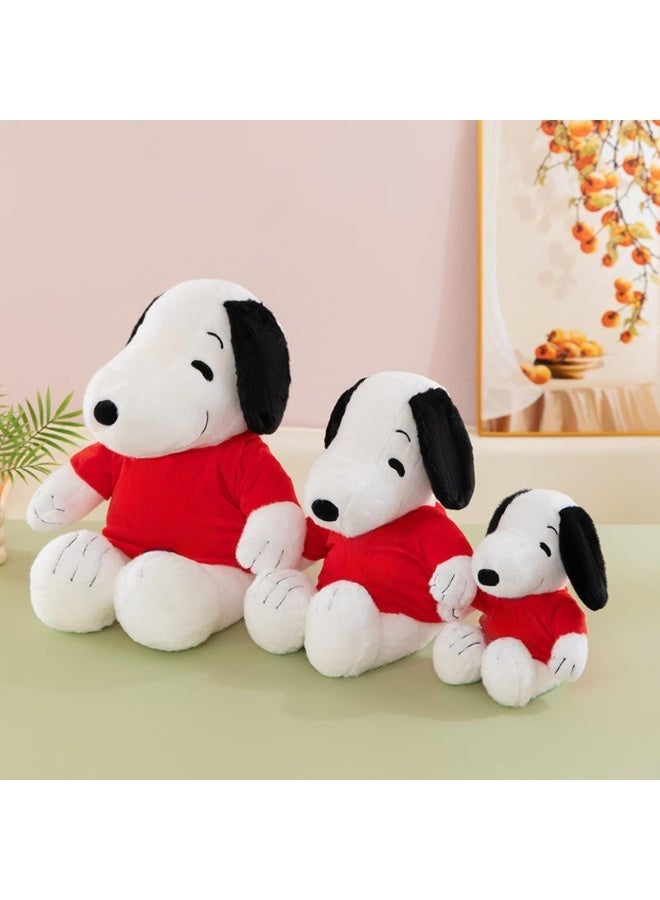 سنوبي لعبة كلب أبيض كلاسيكية محشوة - دمية كلب ناعمة محشوة، دمية كلب لطيفة للأطفال والكبار، هدية رائعة للعناق، ديكور غرفة نوم، دمية قابلة للتجميع - Image 4