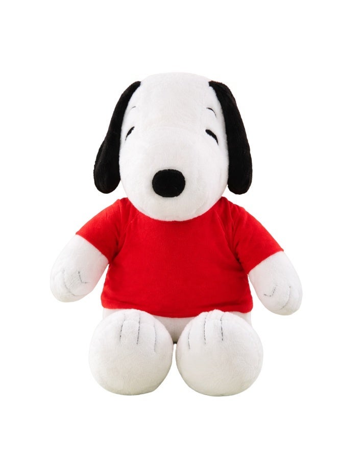 سنوبي لعبة كلب أبيض كلاسيكية محشوة - دمية كلب ناعمة محشوة، دمية كلب لطيفة للأطفال والكبار، هدية رائعة للعناق، ديكور غرفة نوم، دمية قابلة للتجميع - Image 1