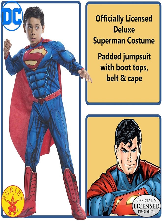 Rubies DC Comics Superheroes: Superman Deluxe Costume for Kids by Rubies, Boy's Small - Image 2