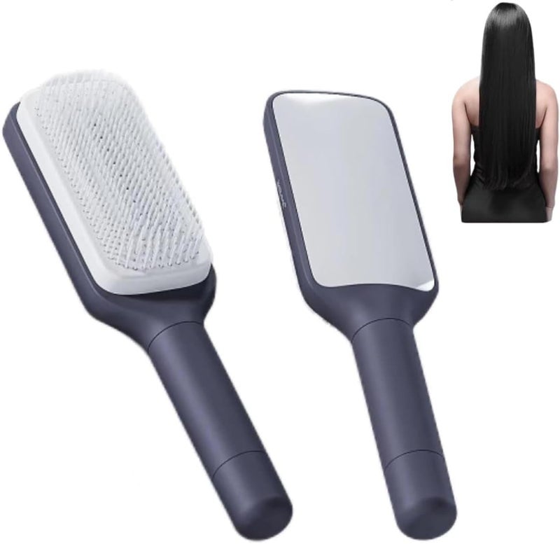 ALKAYAN Self Cleaning Detangling Hair Brush For Women And Men, Organic No Pull Hair B... - Image 4