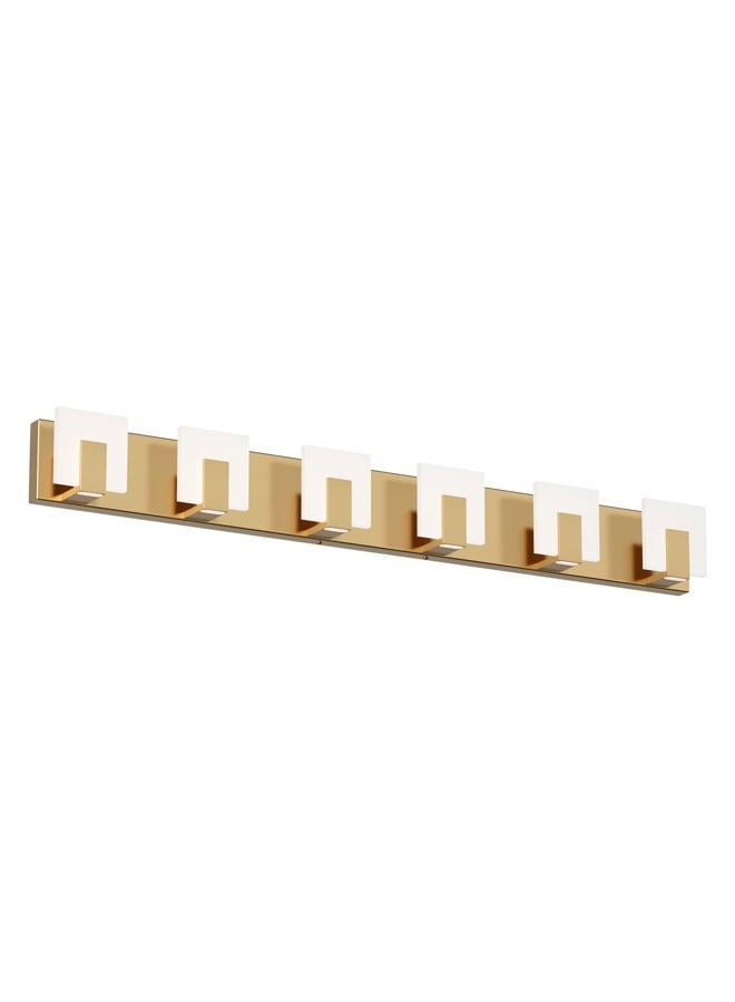 Aipsun Gold Vanity Lighting Fixtures Modern Vanity Lights LED 6 Lights Bathroom Vanity Light Up and Down Wall Light Fixtures 6000K - Image 1