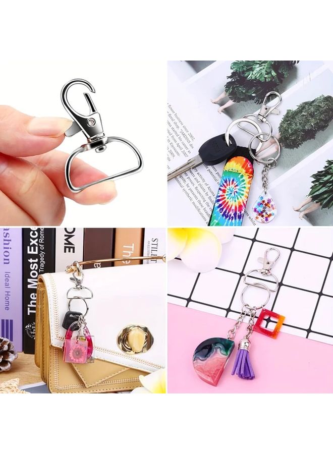 100 Pcs Keychain Clip Hooks with D Ring 3 4 Inch Internal Width for Keys Lanyards Craft - Image 3