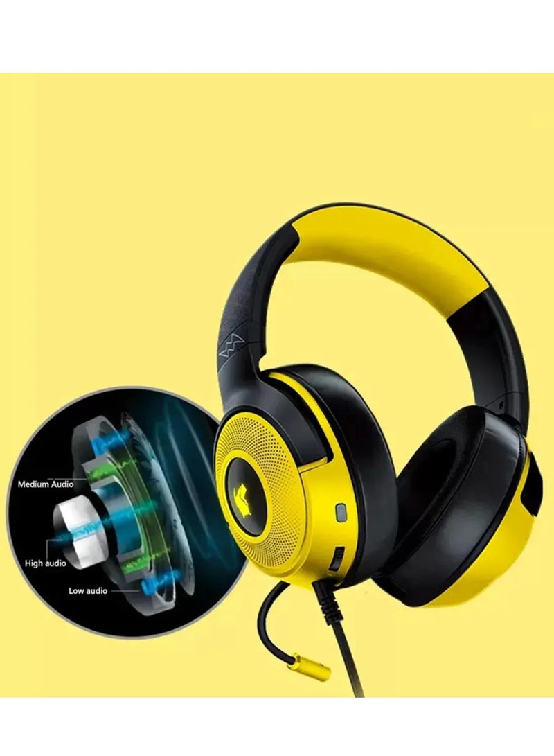 Razer Kraken Pro KRAKEN PRO V3 gaming headset special version Pokemon wired headphones for gaming music with microphone for PC, MAC PS4 Switch Electronic Sports Headphones  - Image 2