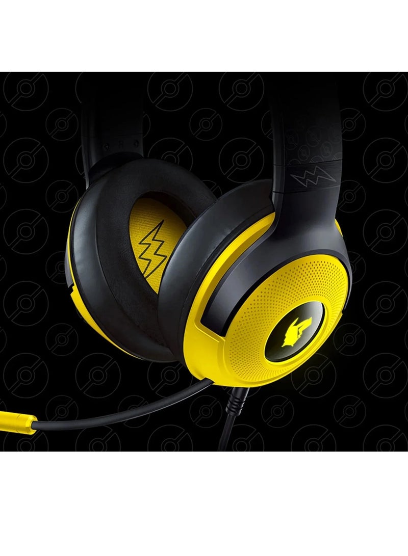 Razer Kraken Pro KRAKEN PRO V3 gaming headset special version Pokemon wired headphones for gaming music with microphone for PC, MAC PS4 Switch Electronic Sports Headphones  - Image 4