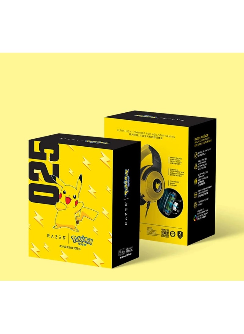 Razer Kraken Pro KRAKEN PRO V3 gaming headset special version Pokemon wired headphones for gaming music with microphone for PC, MAC PS4 Switch Electronic Sports Headphones  - Image 5