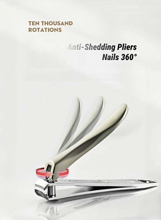 ARUWA 3 Pieces Nail Clipper Professional Nail Trimmer High-Quality Toe Nail Clipper Tool Thick Toenails, Male And Female Nail Scissors(Gray/Black/Golden) - Image 3