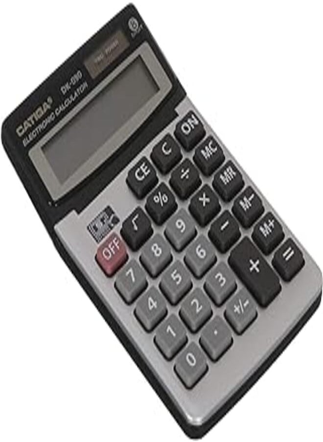 Generic - Catiga dk-090 electronic calculator two power and 8 digits with plastic keys for office and school - multi colour - Image 1