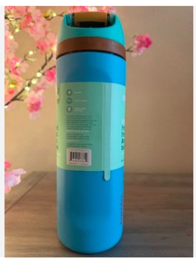 زجاجة مياه رياضية من الفولاذ المقاوم للصدأ معزولة بطبقتين من Owala FreeSip مع شفاطة، خالية من مادة BPA، عبوة واحدة، 32 أونصة (قد يختلف اللون) - Image 5