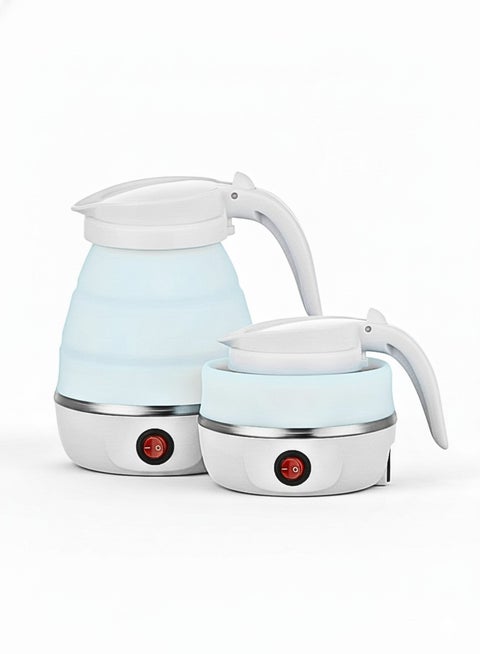 Foldable Electric Kettle | Portable Travel Kettle for Tea & Coffee | Mini Silicone Electric Water Boiler with Detachable Power Cord | Lightweight Compact Kettle for Camping, Hiking & Outdoor Use
