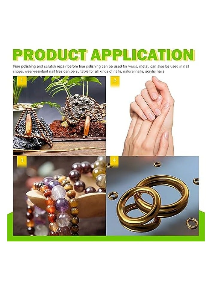 PROMASS 15Pcs 3 Types Sanding Sticks Files Assorted, Plastic Model Burr Remover Buffing Polishing Sandpaper Bar for DIY Hobby Models Jewelry Supplies - Image 5