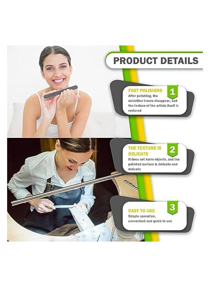 PROMASS 15Pcs 3 Types Sanding Sticks Files Assorted, Plastic Model Burr Remover Buffing Polishing Sandpaper Bar for DIY Hobby Models Jewelry Supplies - Image 4