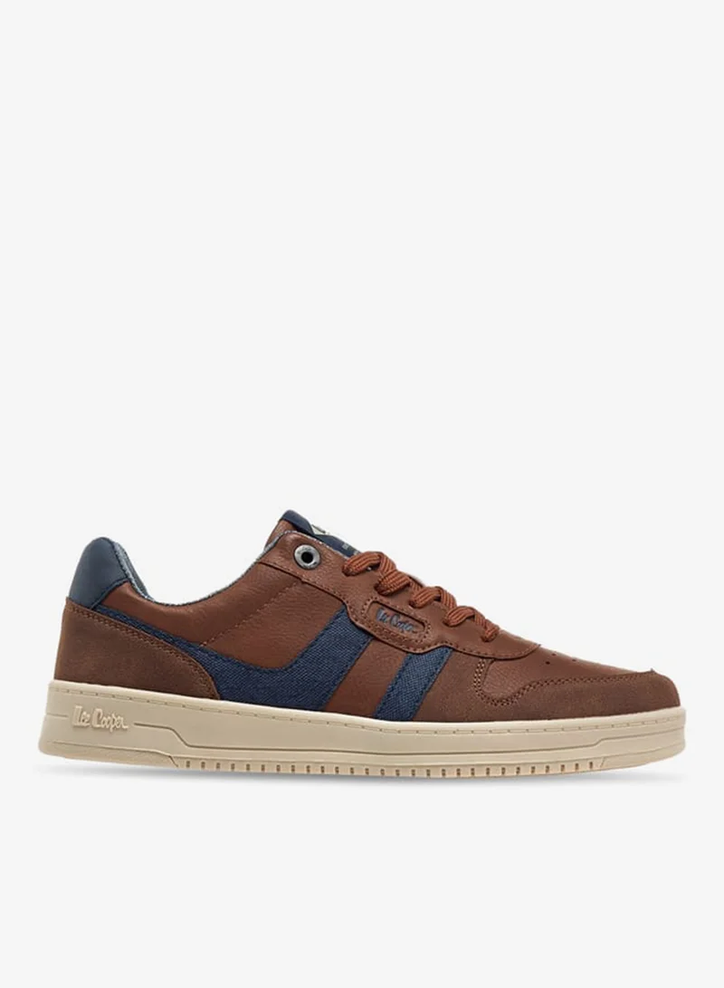 Men's Panelled Lace-Up Ankle Sneakers