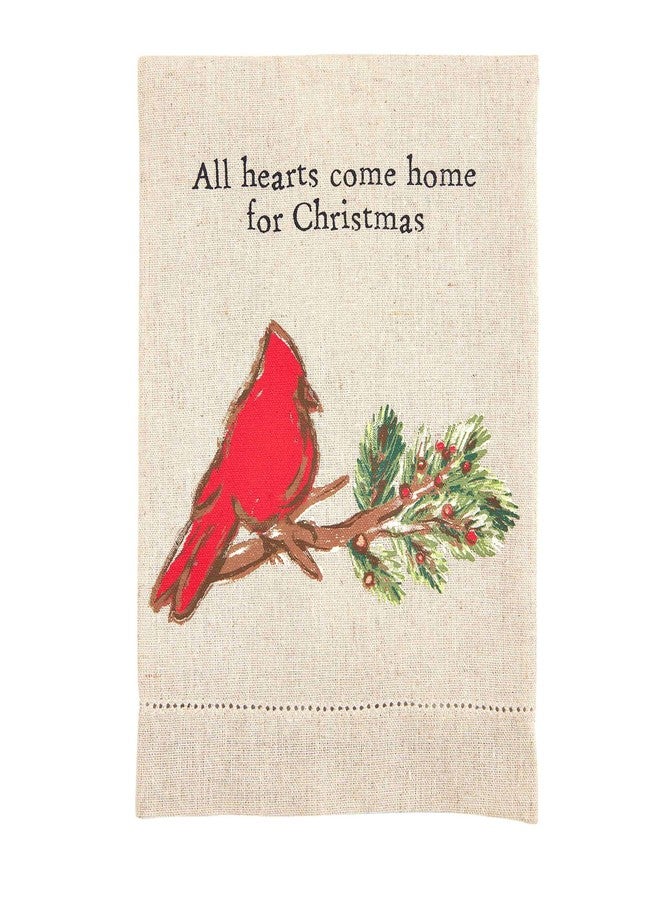 Mud Pie Lodge Cardinal Towel, 14" x 21" - Image 1