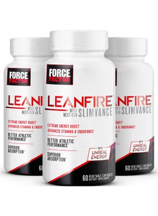 Force Factor LeanFire with Next-Gen SLIMVANCE, Advanced Energy Pills with B Vitamins and Caffeine to Boost Metabolism, Enhance Focus, and Improve Workout & Fitness Performance, 60 Count (Pack of 3) - pzsku/Z94B48D420A3ACC461FC7Z/45/_/1735907617/ce09aee6-a58c-4c2e-affd-12f272f5f58a