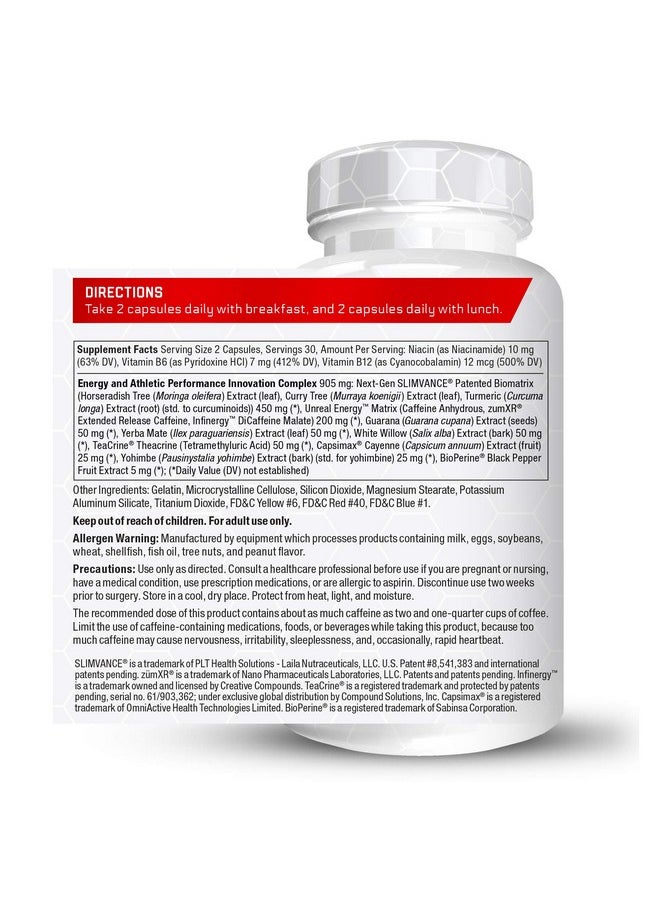 Force Factor - Force Factor LeanFire with Next-Gen SLIMVANCE, Advanced Energy Pills with B Vitamins and Caffeine to Boost Metabolism, Enhance Focus, and Improve Workout & Fitness Performance, 60 Count (Pack of 3) - Image 1