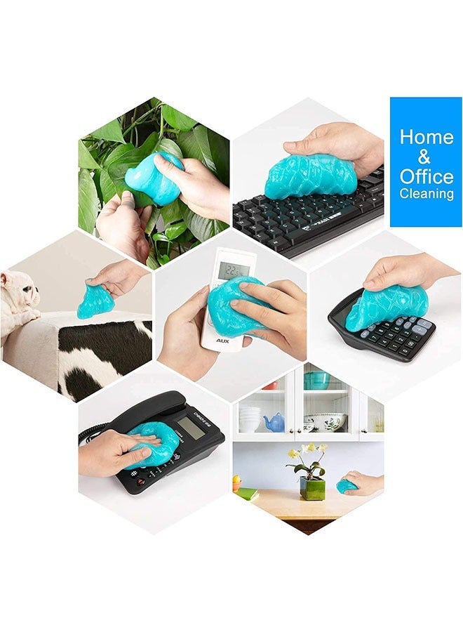 Generic Cleaning Gel for Car Keyboard Cleaner, Reusable Cleaner Gel Universal Cleaning Gel(Green)  - Image 4