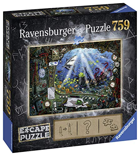 Ravensburger Escape Puzzle Submarine 759 Piece Jigsaw Fun for Kids and Adults 12 Unique Escape Room Experience Precision Fit Pieces for Puzzle Lovers - Image 3