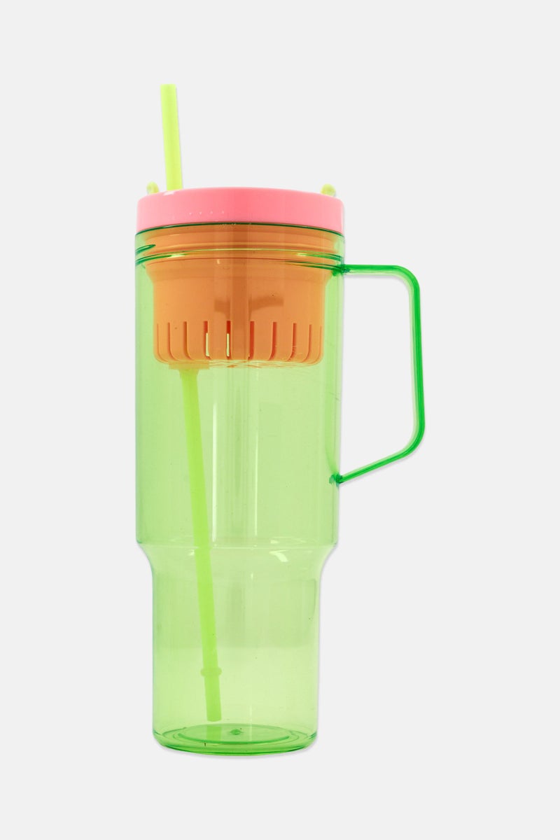 VESSEL Clear Tumbler With Tea And Fruit Infuser 1180ml, Green - Image 1
