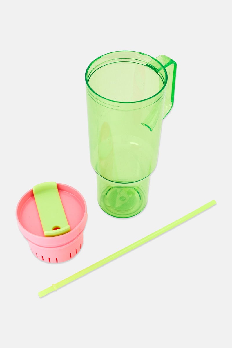 VESSEL Clear Tumbler With Tea And Fruit Infuser 1180ml, Green - Image 3