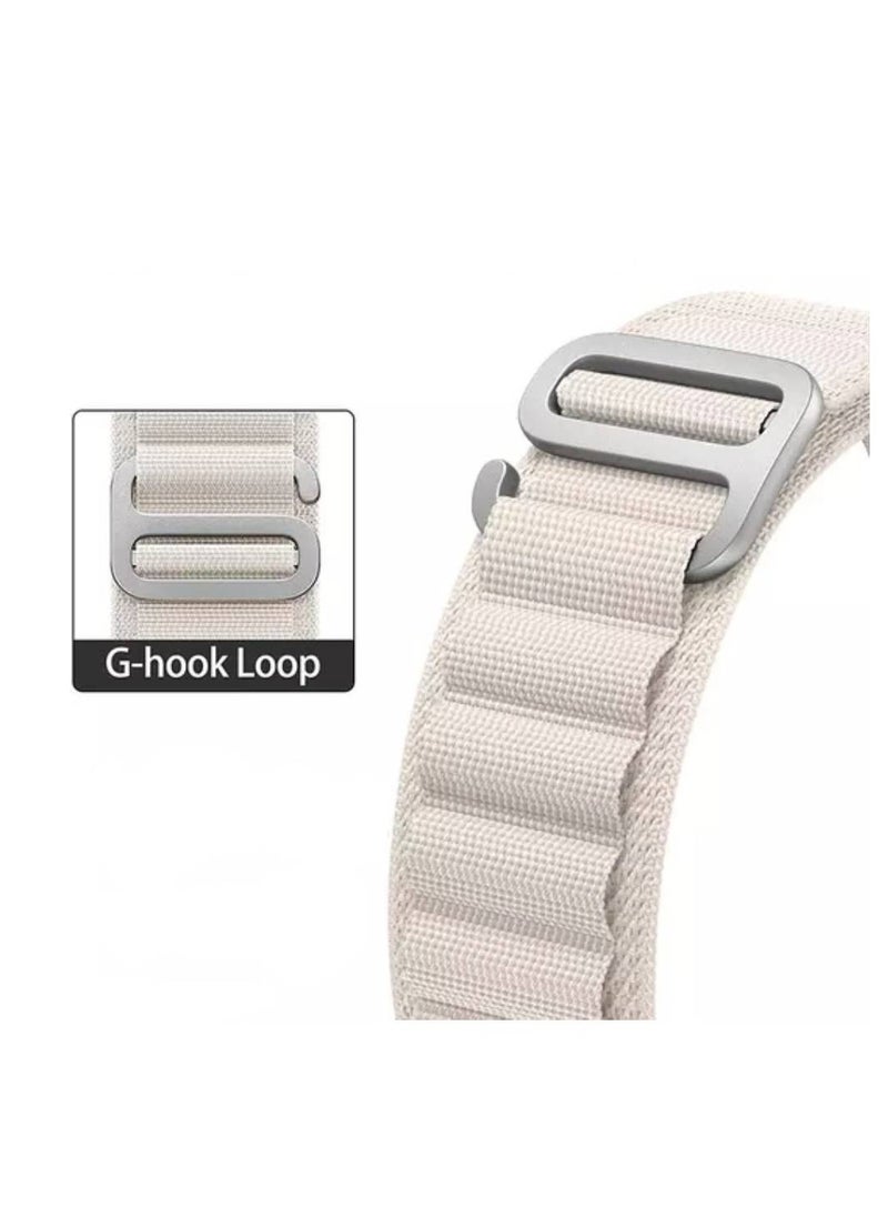GENNEXT - Alpine Loop Compatible with Apple Watch Ultra Band,Metal connector Rugged Woven Nylon Men G-Hook Strap for iWatch Series Ultra SE 49mm 45mm 44mm - Image 1
