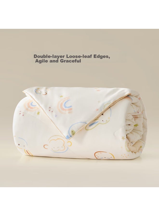 Luolaikids Luolai Children's 100% Silk Quilt 60s Cotton Class A Silk Winter Quilt 200x230cm - Image 2