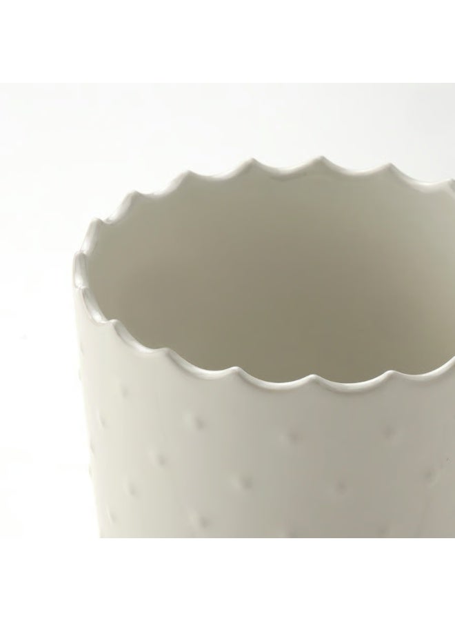 Off-White Plant Pot – Indoor & Outdoor Decorative Flower Pot, Durable and Stylish, 9 cm Diameter - Image 4