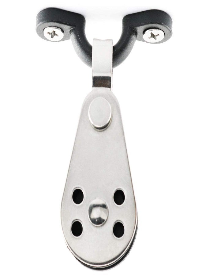 Lind Kitchen 2Sets Stainless Steel Pulley Block with Pad Eye and Screws for Kayak Canoe Boat Anchor Trolley Kit - Image 1