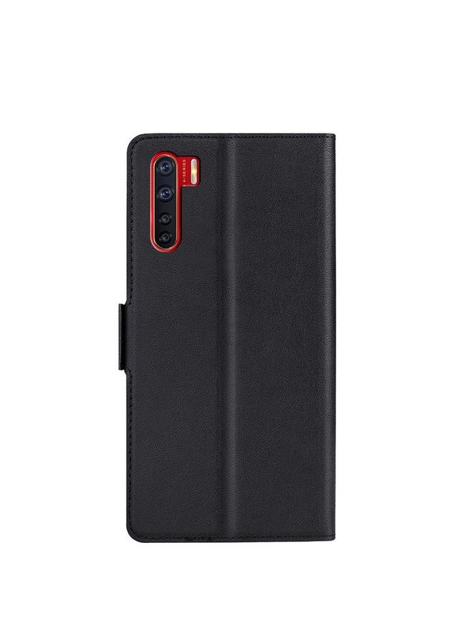 S-TOP Case For OPPO A91 / F15 / Reno 3 4G Ultra-thin Voltage Side Buckle PU + TPU Leather Phone Case - Image 3