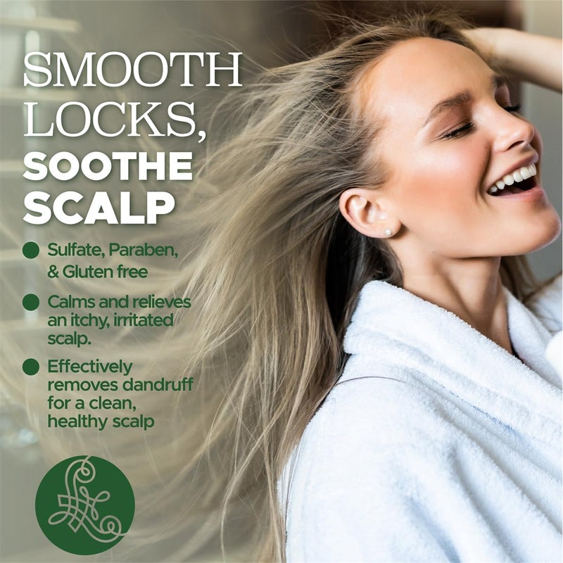 L LUSETA Luseta Tea Tree Mint Shampoo and Conditioner for Hair with Lavender, Tea Tree and Peppermint Oil Clarifying Shampoo and Conditioner, Sooth the scalp Fight Dandruff and Itchy for Women and Men - Image 2