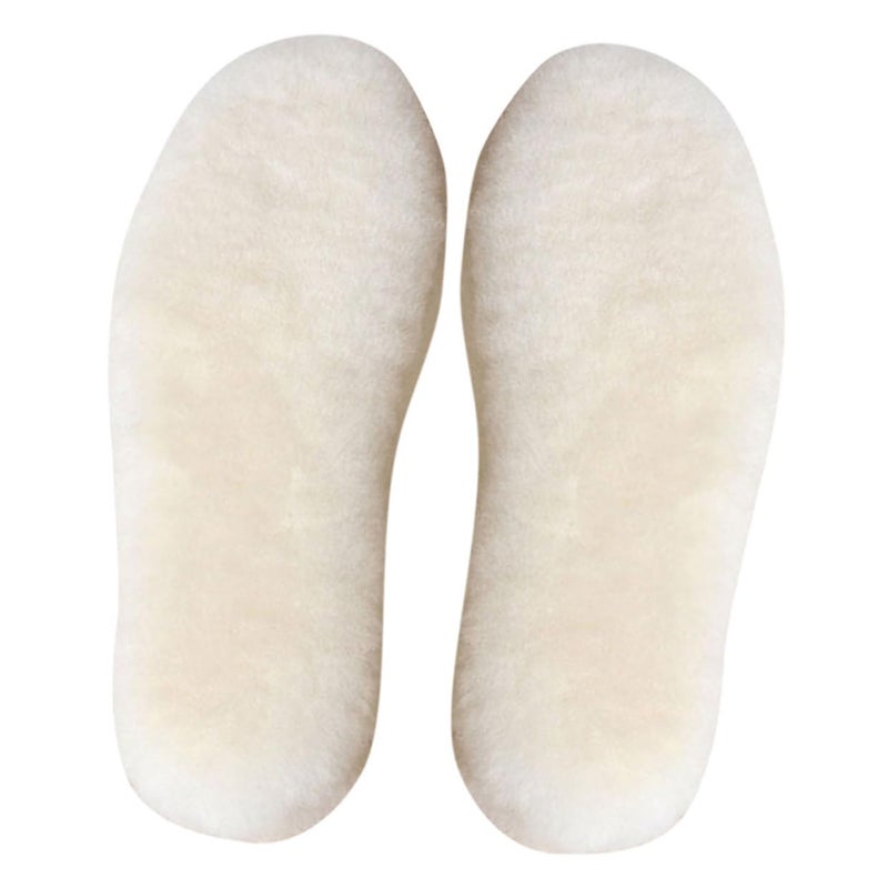 Men Winter Warm Sheepskin Insoles With Lining Heat Retention For Boots Size 41 - Image 2