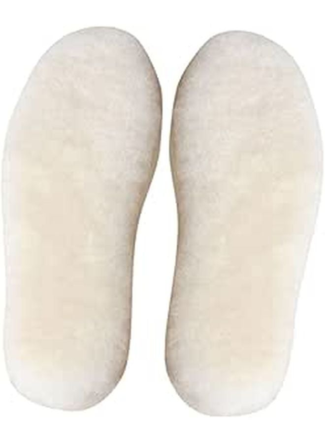 Men Winter Warm Sheepskin Insoles With Lining Heat Retention For Boots Size 41 - Image 1