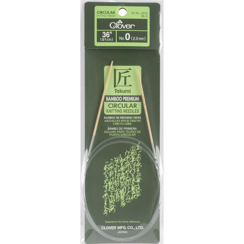Clover Bamboo Circular Knitting Needle 36" 0 - Image 5