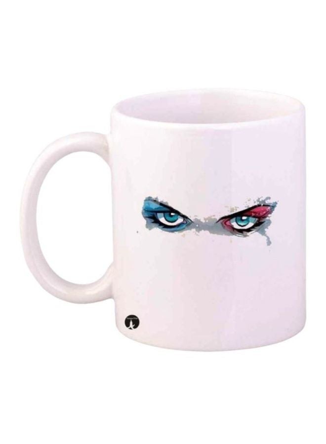 RYN Eyes Printed Coffee Mug White/Blue/Pink