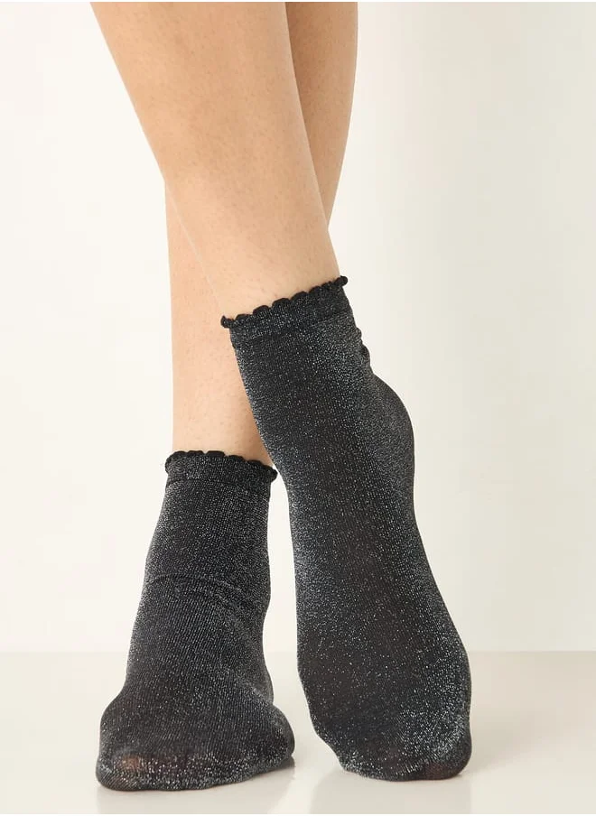 سيليست Textured Ankle Length Socks