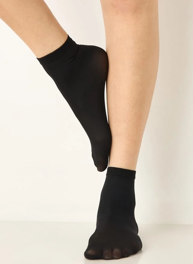Celeste Textured Ankle Length Socks