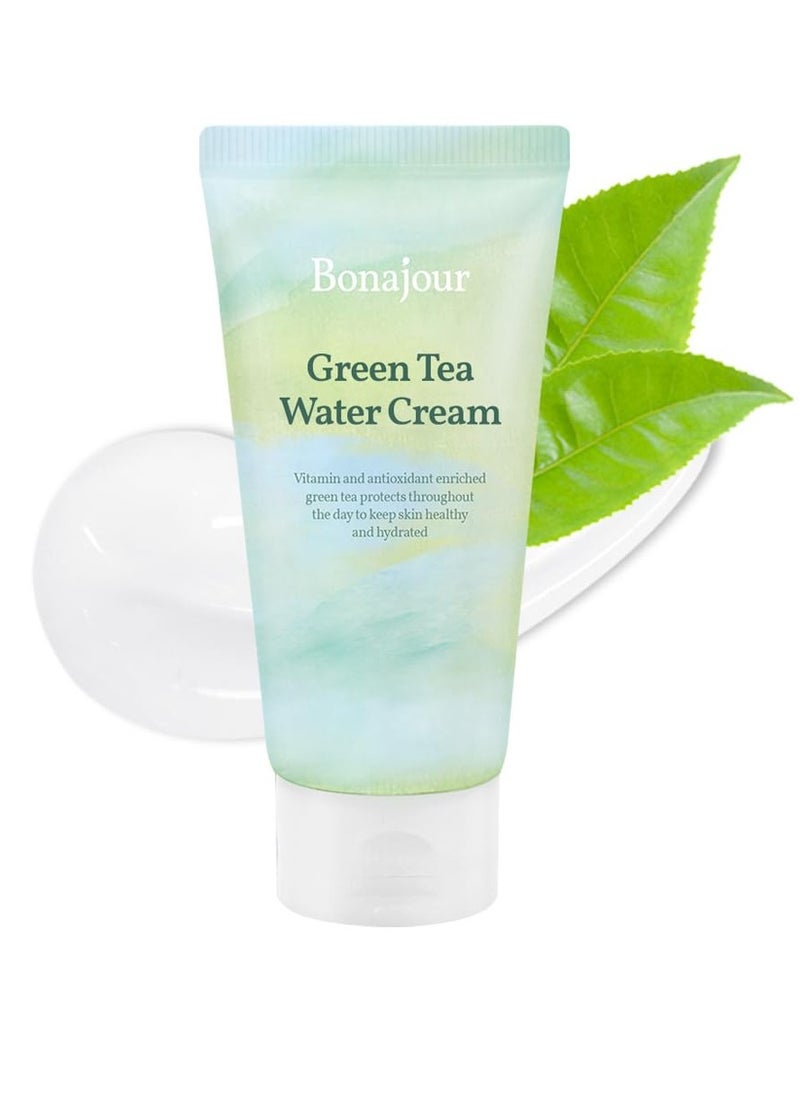 BONAJOUR BONAJOUR] Green Tea Water Bomb Vegan Moisturizing Facial Gel Cream for sensitive skin - Daily hydrating Moisturizer 3.38 Fl. oz -  - Image 1