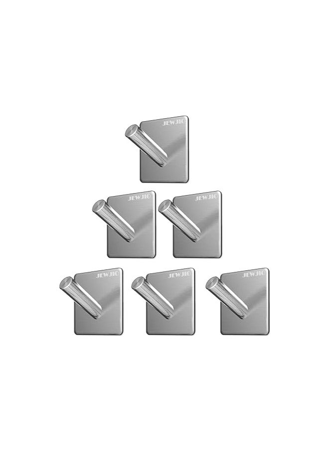 general Wall Hooks Heavy Duty Adhesive Hooks Stainless Steel Hangers Nail Free Utility Hooks, Stick on Hook for Hanging Towel Cloth Calendar Available for Kitchen/Closet/Cabinet/Toilet/Ceiling/Door - Image 1