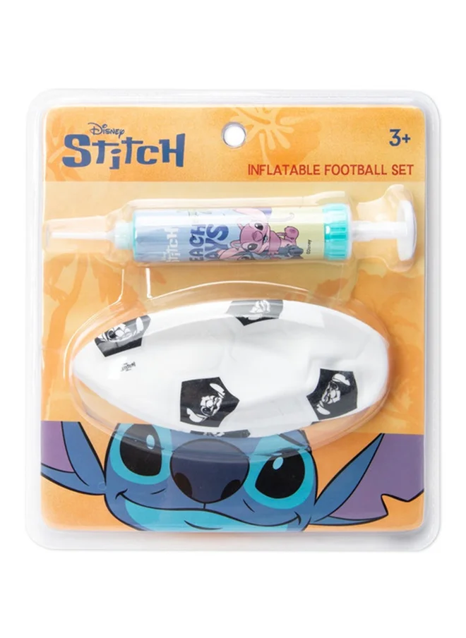 ديزني Stitch Inflatable Football For Kids, Indoor Outdoor Play Beach, Home, Birthday, Park, School Fun Fair, Swimming Pool,& Parties Soccer Shoot Toy Balls Lightweight Adjustable Inflatable, Small