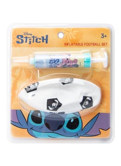 Disney Stitch Inflatable Football For Kids, Indoor Outdoor Play Beach, Home, Birthday, Park, School Fun Fair, Swimming Pool,& Parties Soccer Shoot Toy Balls Lightweight Adjustable Inflatable, Small  - Image 1