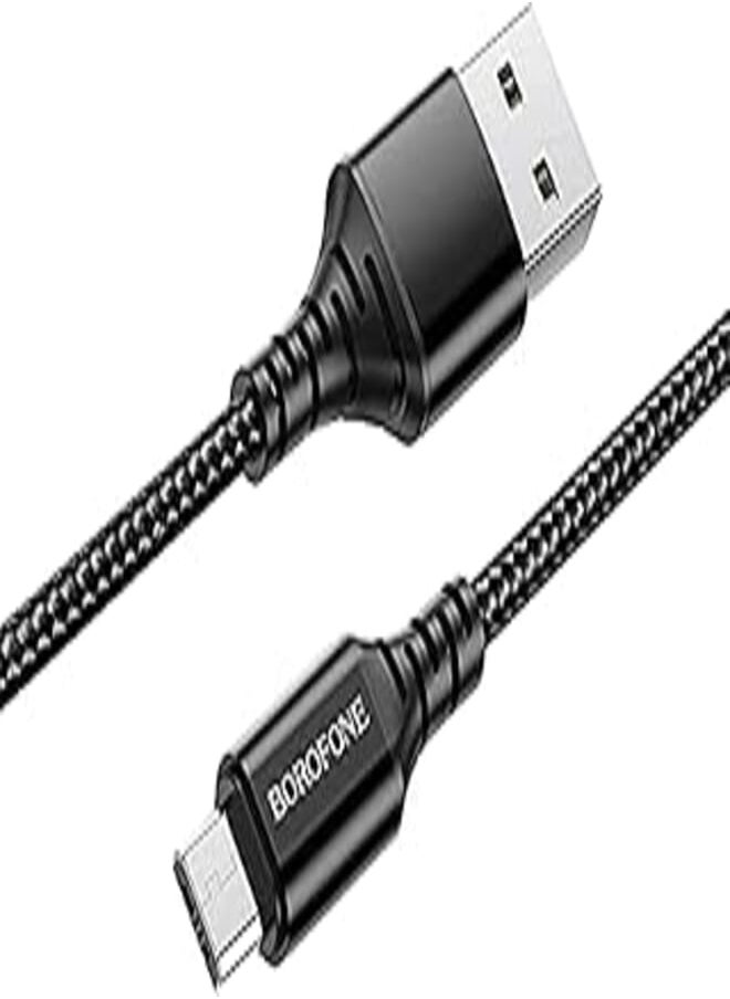 BOROFONE كابل شحن وبيانات فائق السطوع BX54 من BOROFONE لأجهزة Micro - أسود 