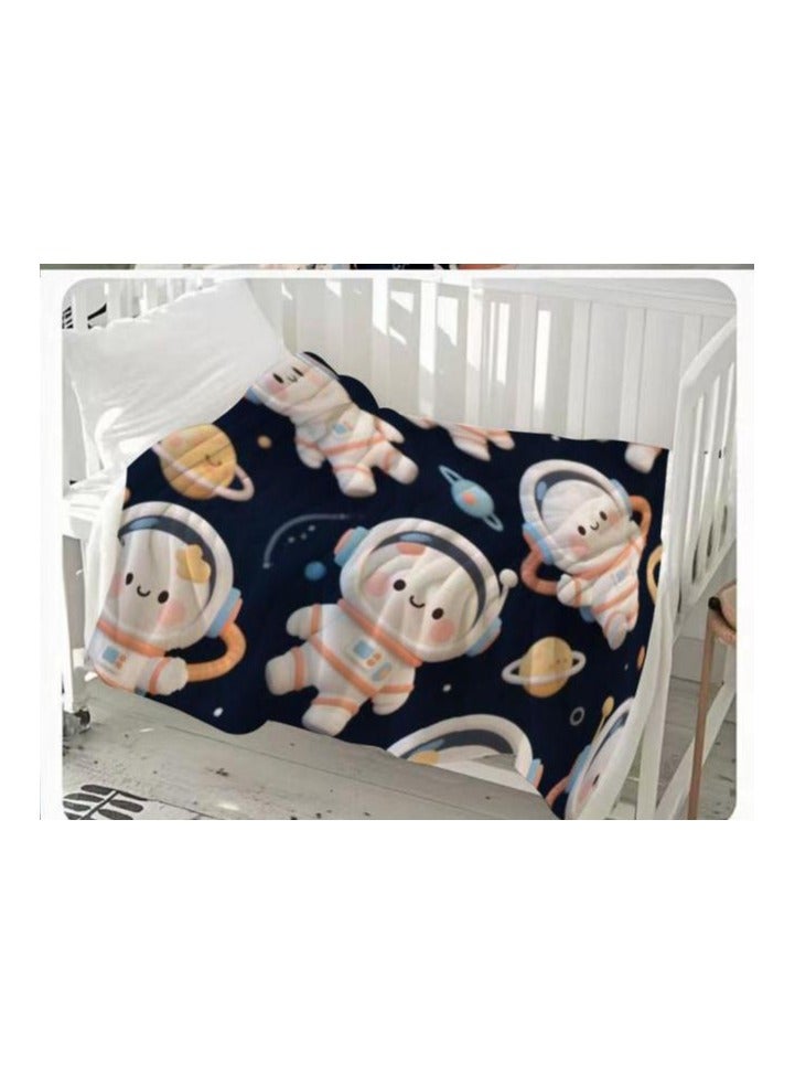 general Children's or student cartoon flannel thin blanket (warm and comfortable, suitable for sleep, games) 100cm*150cm - 508 - Image 3