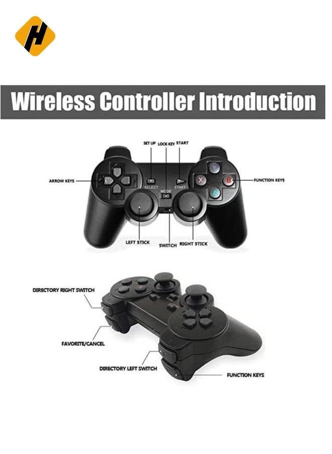 HuHa Video Game Console 2.4G Double Wireless Controller Game Stick 4K Games Console Including 64GB Retrogames For PS1/GBA Boy Gift  - Image 5