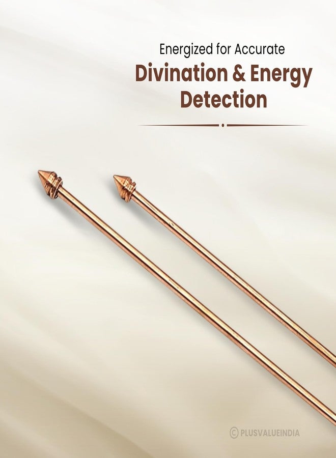 Plus Value Premium Full Copper L Dowsing Rods Pair for Gold, Aura Energy Checker, Vastu, Feng Shui, Reiki, Dowser Master Divining Rods, Undergound Water, Yes/No Questions - Image 3