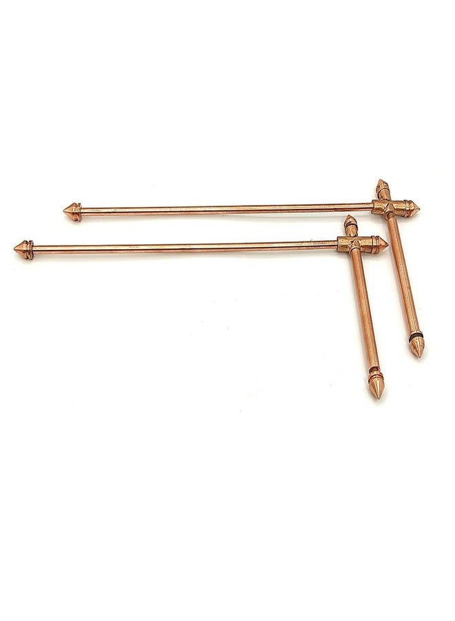 Plus Value Premium Full Copper L Dowsing Rods Pair for Gold, Aura Energy Checker, Vastu, Feng Shui, Reiki, Dowser Master Divining Rods, Undergound Water, Yes/No Questions - Image 1