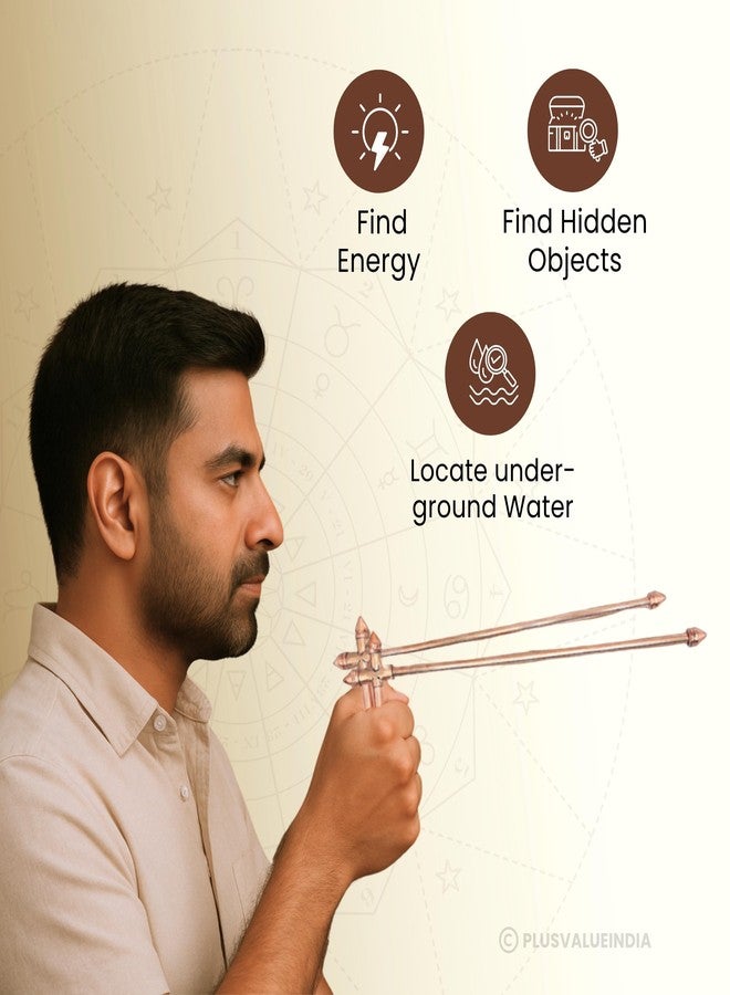 Plus Value Premium Full Copper L Dowsing Rods Pair for Gold, Aura Energy Checker, Vastu, Feng Shui, Reiki, Dowser Master Divining Rods, Undergound Water, Yes/No Questions - Image 5