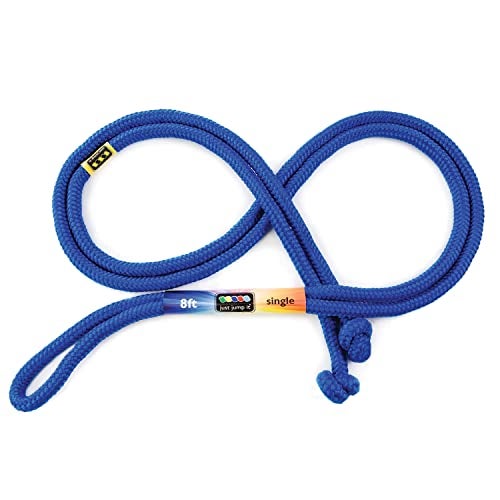 Just Jump It 8' Foot Single Jump Rope - Active Outdoor Youth Fitness - Purple - Image 1