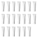 Quupy 20Pcs 100ml 3.4oz Empty Plastic Squeeze Tubes Refillable Travel Bottles with Flip Cap for Lotion Shampoo Cosmetics Toiletries Travel Size Containers Leak Proof - Image 2